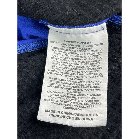 Nike Dri-Fit Women’s Full Zip Blue Athletic Jacket Size Med Thumb Holes Pockets - Picture 14 of 16